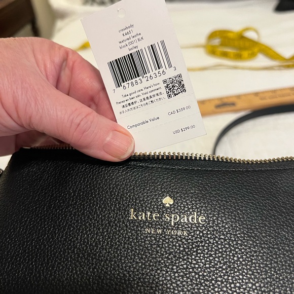 Kate Spade Black Leather Crossbody Bag - Picture 3 of 6